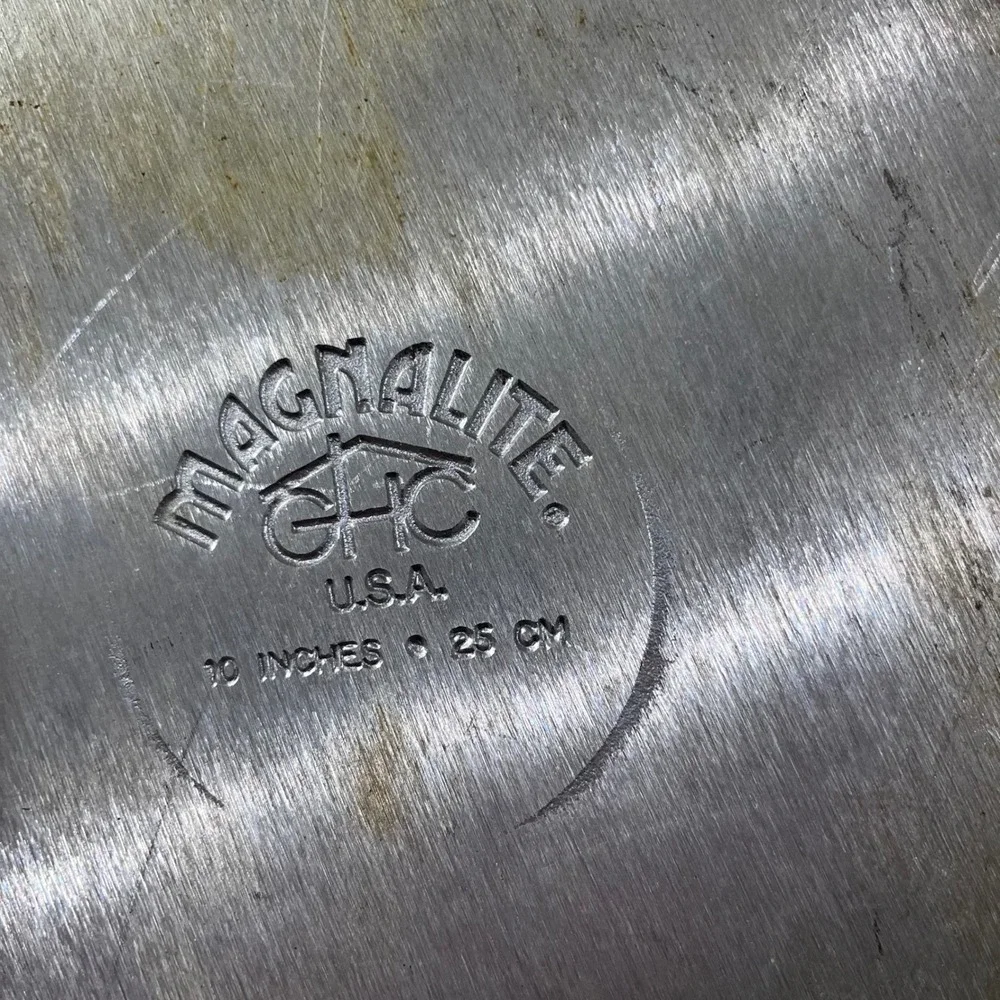 Magnalite GHC Skillet 10 Inch Silver Vtg Cast Aluminum Frying Pan USA